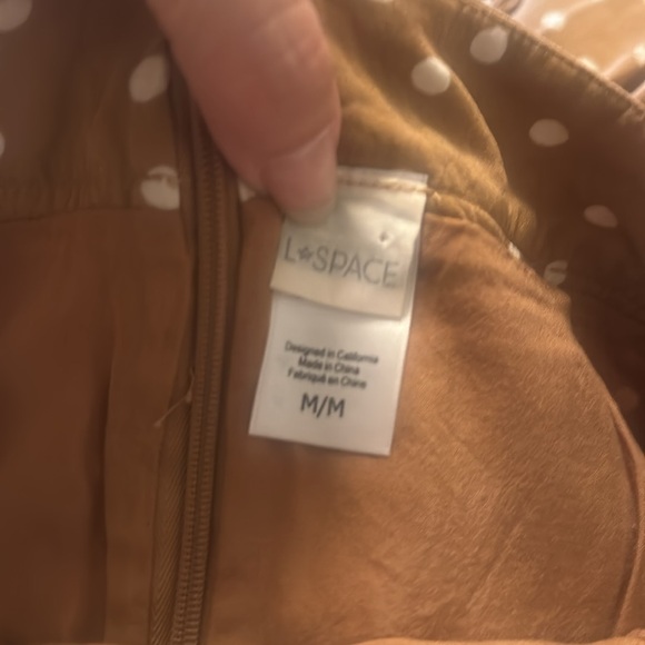 L⭐️space polka dot sarong skirt and crop top matching set coverup 2 piece lspace - Picture 4 of 6